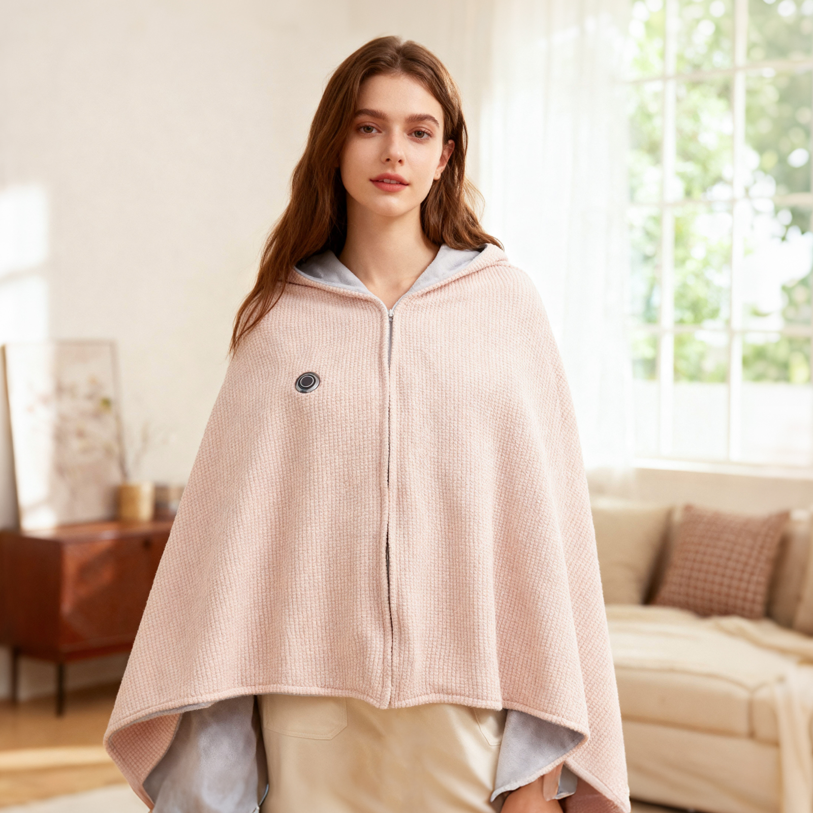 Electric Heating Poncho Multi-Purpose Blanket 1